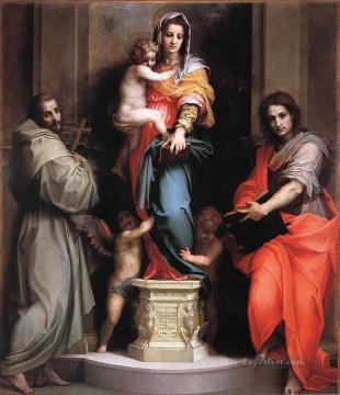 アンドレア・デル・サルト Painting - ハーピーの聖母 ルネッサンス マンネリズム アンドレア デル サルト